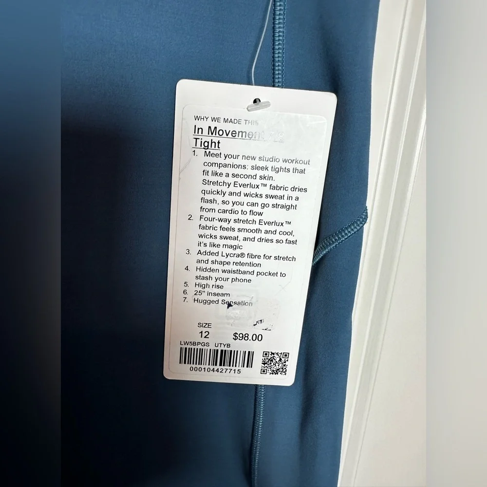 lululemon athletica Blue Leggings - Picture 3 of 5